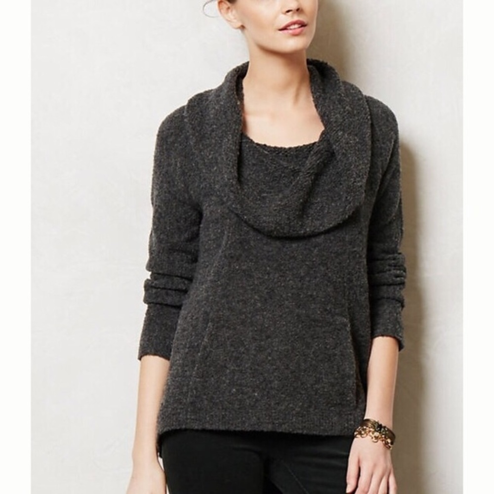 Anthropologie Angel of the North cowl neck sweater